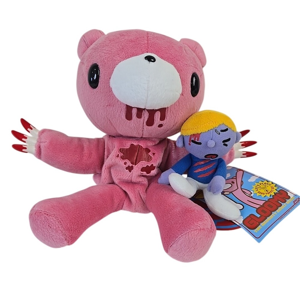 Chax Colony Gloomy Bear 2004 Pink & Pity Hand Puppet Set Plush 12" - Japan NWTâ